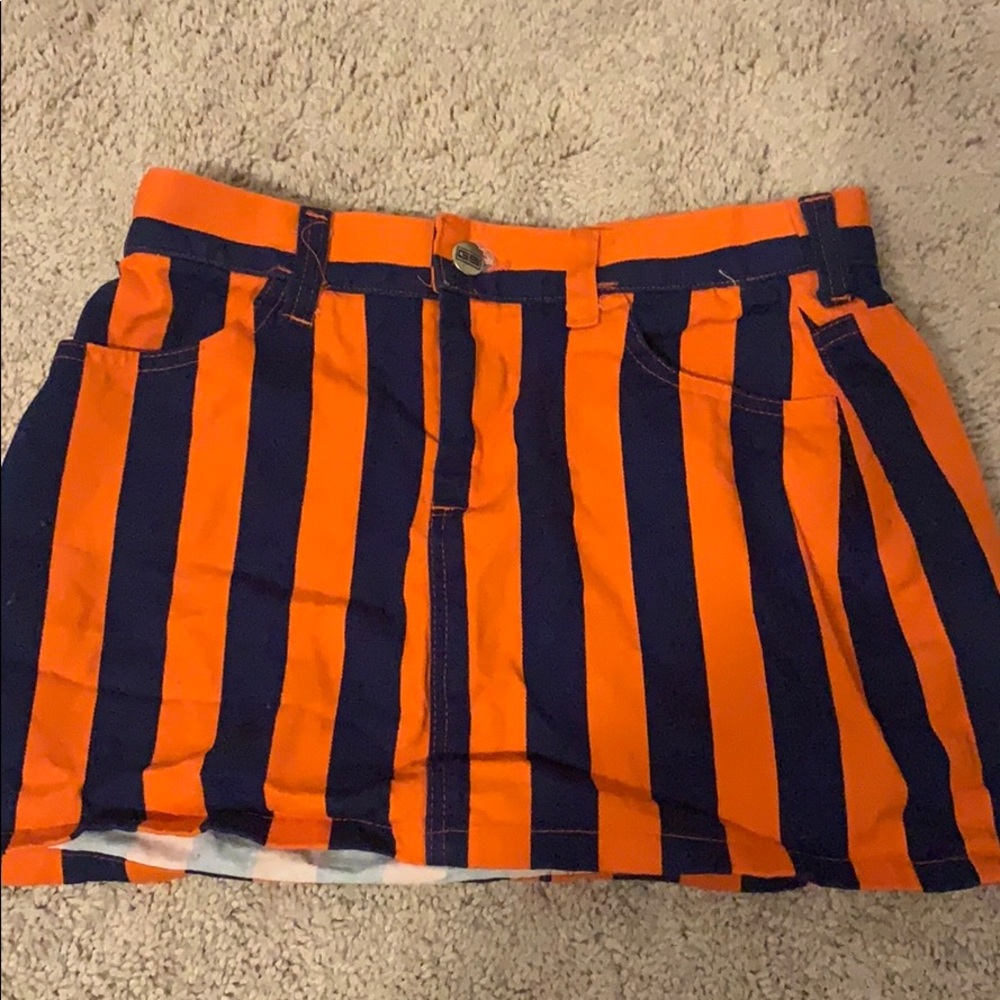 Orange and Blue tailgate skirt